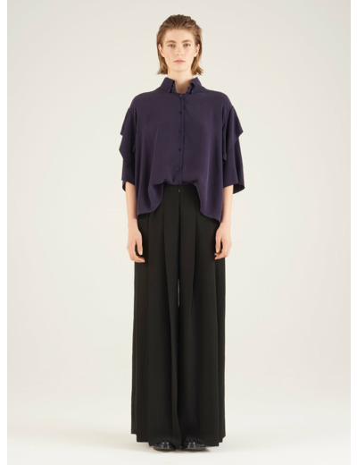 Pantalon large noir