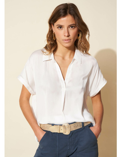 Blouse à col V