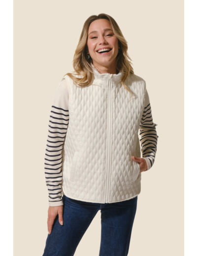 Veste femme zippée sans manches Claudia