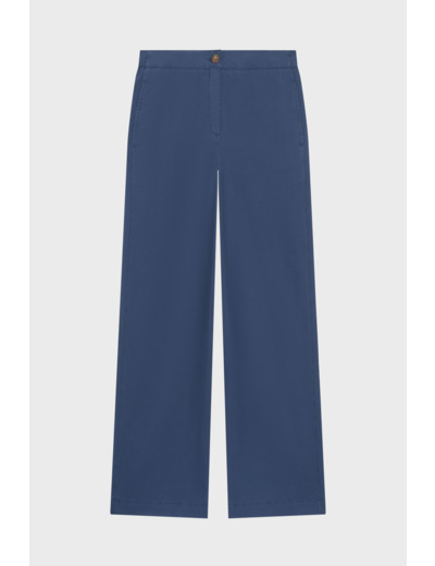 Pantalon large en coton et lyocell - LIELLE