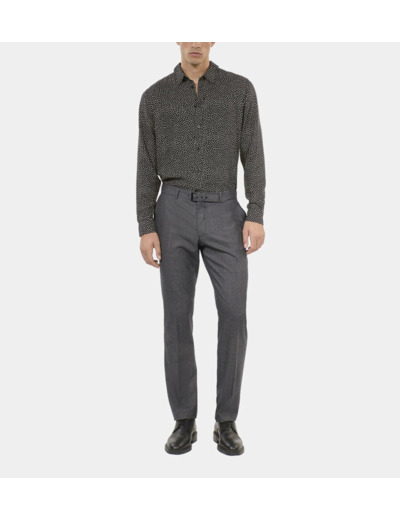 Pantalon De Costume Pied De Poule Noir Et Blanc black grey