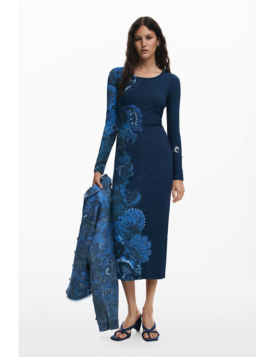 Robe À Manches Longues En Maille – Femme