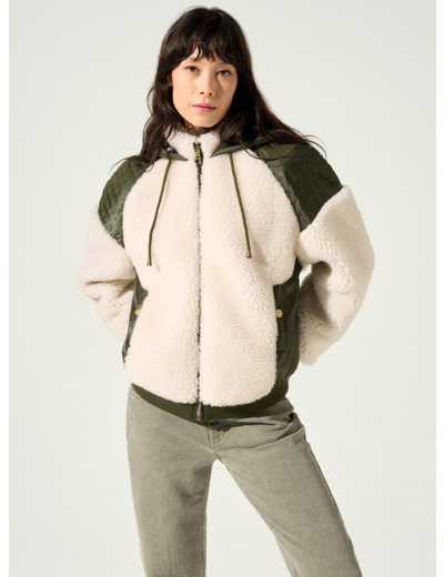 Blouson ecru