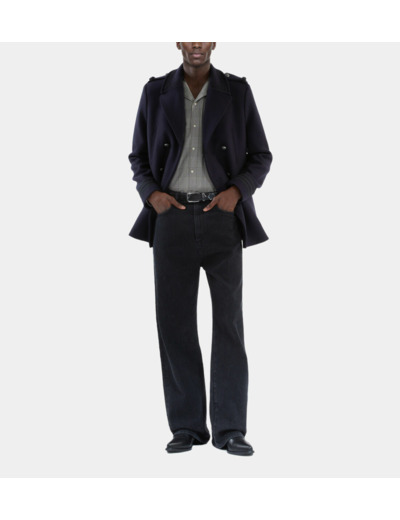 Caban Style Officier Bleu Marine dark navy