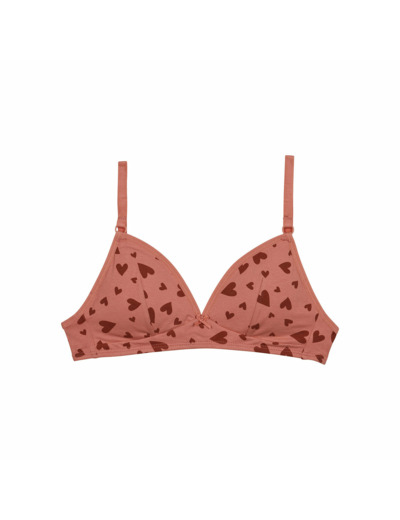 Soutien-gorge triangle coton stretch sans armature Coeurs Les Pockets