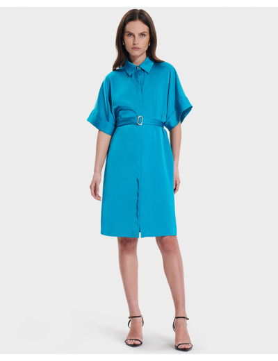 Robe Romille Bleu en Polyester