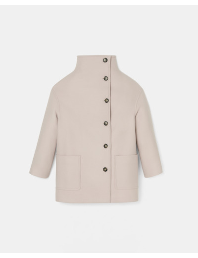 Manteau Miritino (Miranda Col Montant) Naturel en Laine
