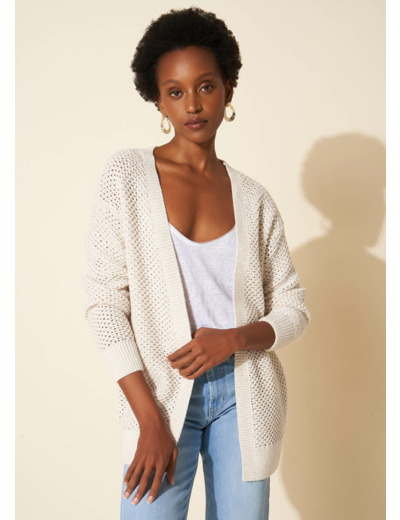 Cardigan au détails scintillants