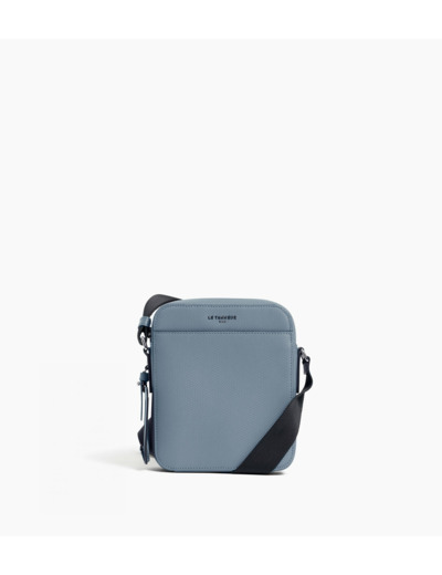 Petite sacoche zippée Emile en cuir signature T