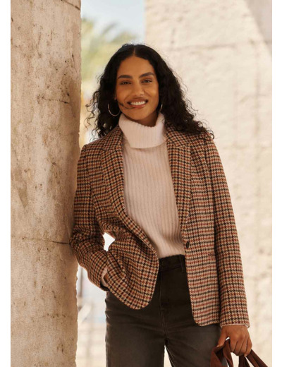 Veste de tailleur à carreaux