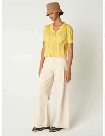 Blouse mila poussin