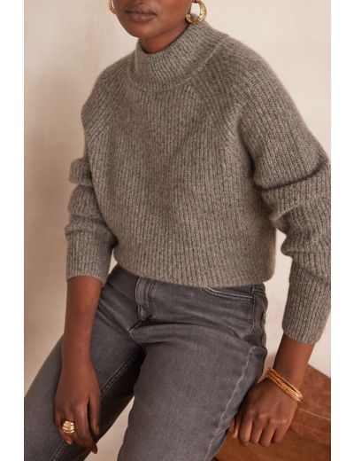 Pull côtelé en 100% cachemire 6 fils BRUCE