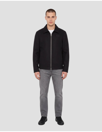 Blouson casual en laine mélangée