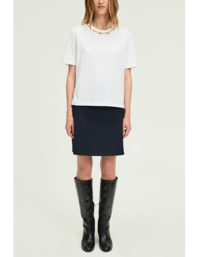 T-shirt en coton à bijoux dorés - HASNA