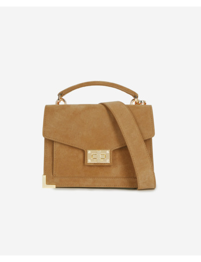 Sac Emily Small En Cuir Camel camel / brown