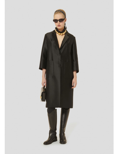 Manteau Martin Noir en Polyester