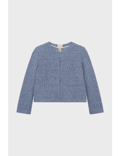 Veste courte en tweed bicolore - RONISE