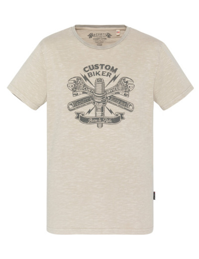 T-shirt col rond imprimé biker TSBRIDGER SCHOTT