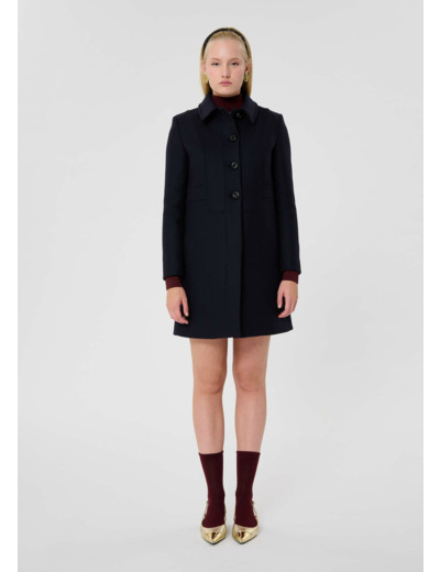 Manteau Madeline Nuit en Laine
