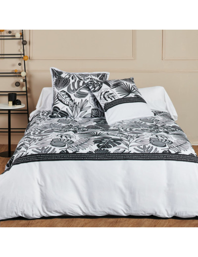 Parure de draps Monstera | Coton | Blanc des Près