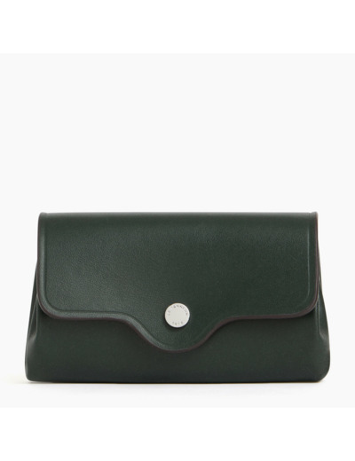 Porte monnaie Sans couture en cuir lisse