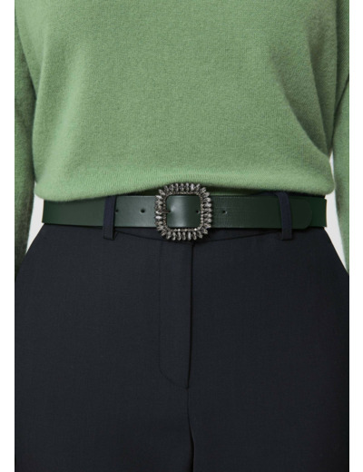 Ceinture Gigi Cactus en Cuir De Vachette