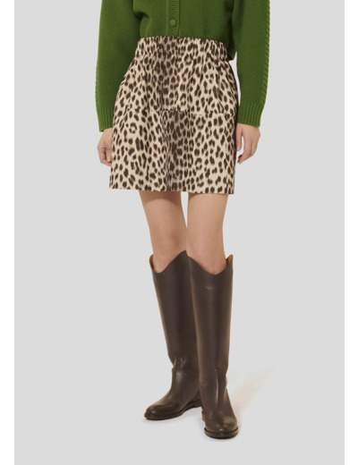 Jupe Juno Chocolat en Polyester