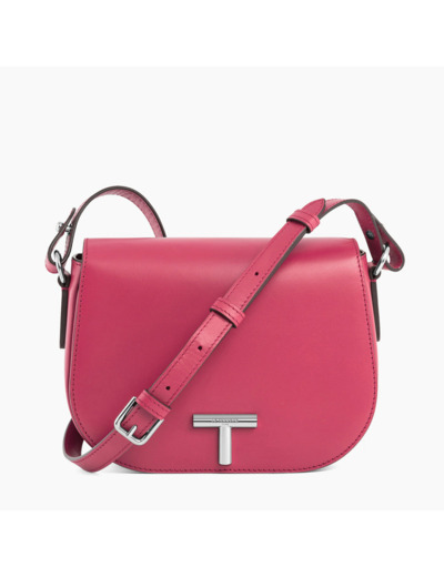 Sac bandoulière moyen modèle Gisèle en cuir lisse