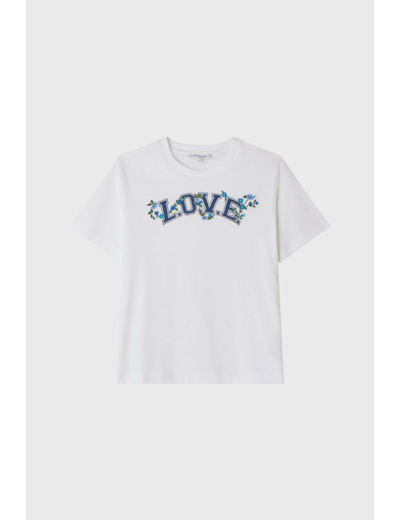 T-shirt sérigraphié et brodé - TIPHANIE