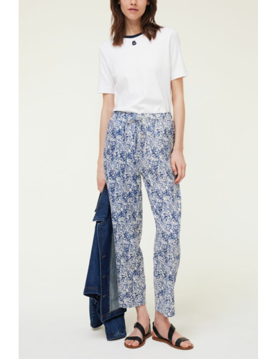 Pantalon imprimé en coton - CHERIANE