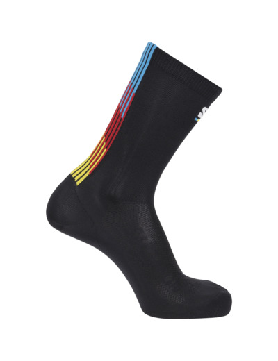 Socks Pulse Race Flag Crew Black