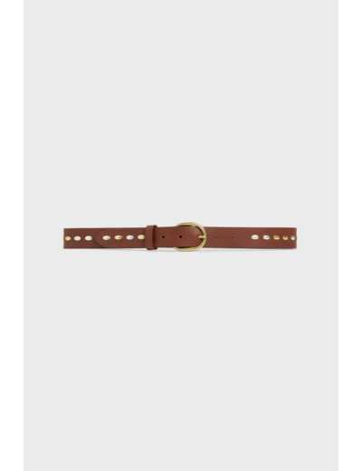 Ceinture en cuir avec clous - ELVIS