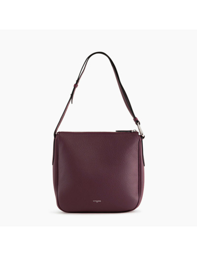 Sac bandoulière moyen modèle Madeleine en cuir grainé