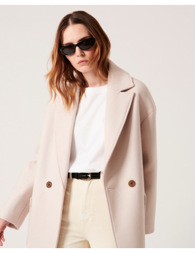 Manteau Miranda Naturel en Laine