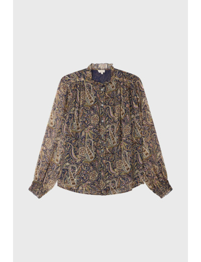 Blouse imprimé cachemire et lurex - BALBINE