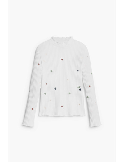 T-Shirt À Manches Longues En Maille – Fille