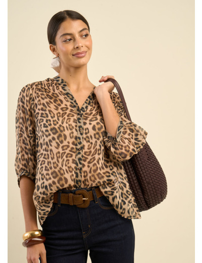 Chemisier imprimé animalier