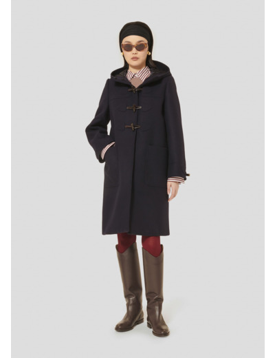 Manteau Manoela Nuit en Laine Froide