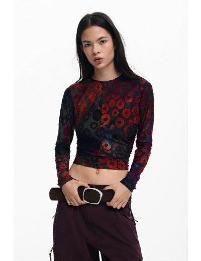 T-Shirt À Manches Longues En Maille – Femme