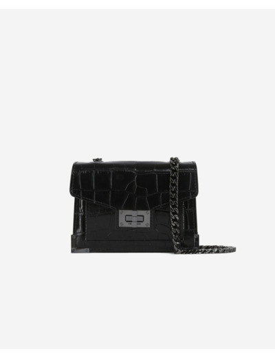 Sac Emily Nano En Cuir Noir black