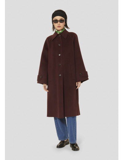 Manteau Marly Figue en Laine