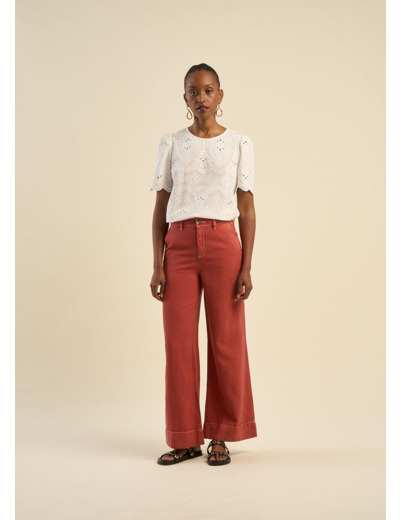 Pantalon jambe large