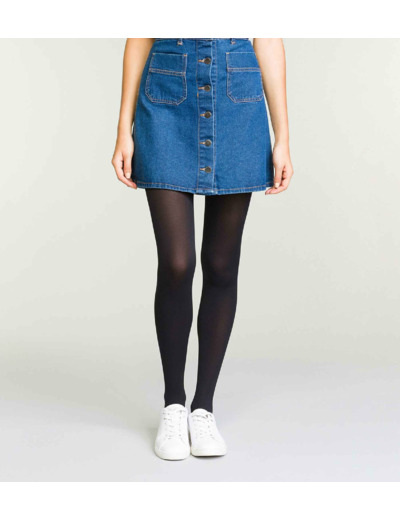 Collant noir Diam's Jambes Fuselées ultra-opaque 70D