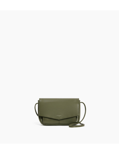 Sac pochette avec bandoulière amovible Charlotte en cuir lisse