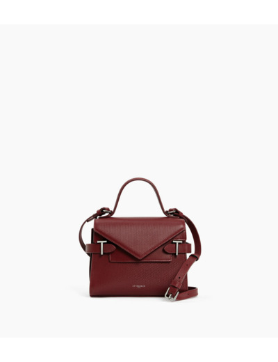 Petit sac à main double rabat Emilie en cuir signature T