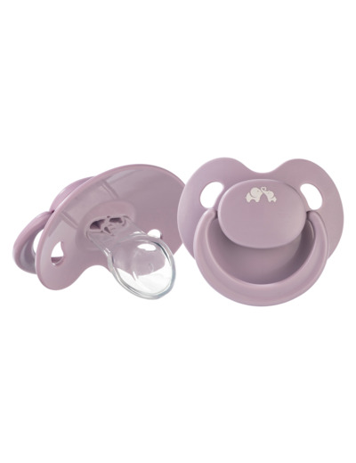 2 Sucettes physiologiques 6+ Mauve