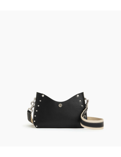 Petit sac bandoulière Sans Couture en cuir lisse