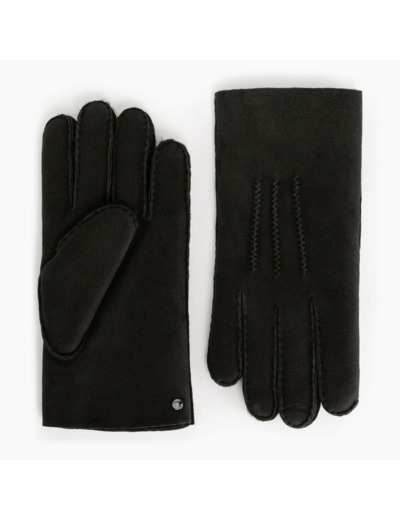 Gants homme en cuir d'agneau retourné