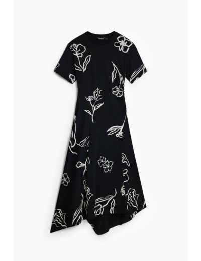 Robe À Manches Courtes En Maille – Femme
