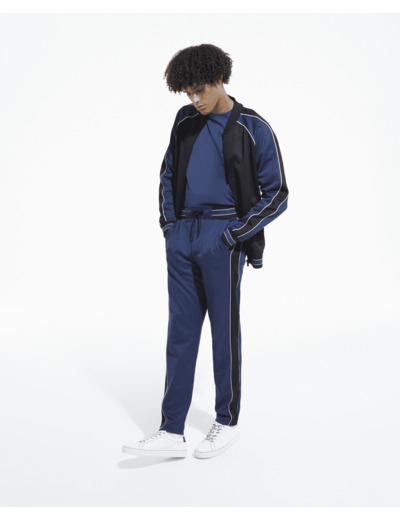 Sweat Zippe Avec Manches Raglan navy